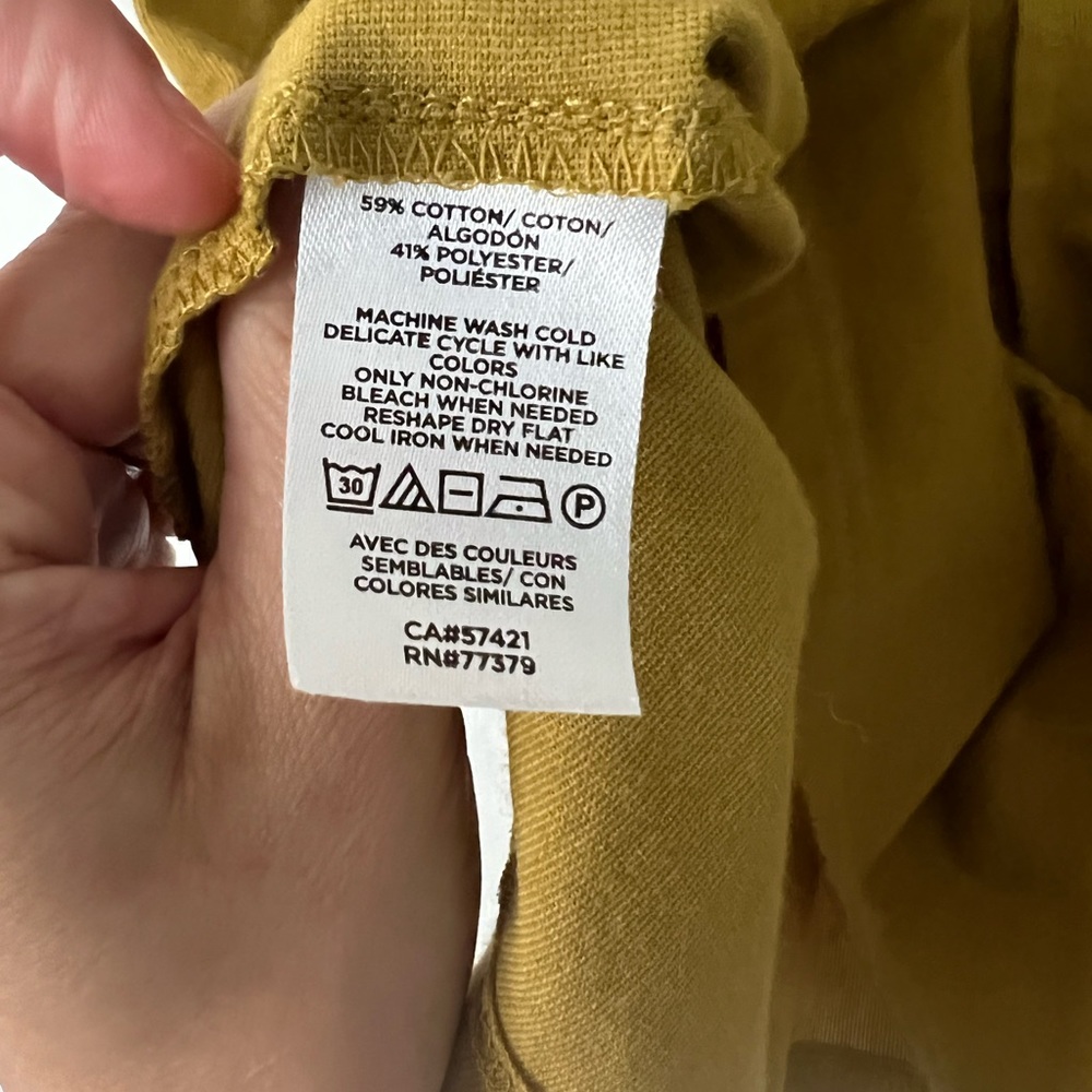Ann Taylor Pintucked Ruffle Shell Top In Amber Green - S - Picture 6 of 11
